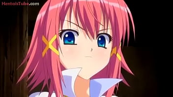 Garota virgem de cabelo rosa