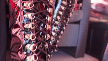 Try On Thigh High Boots Arya Grander thumbnail