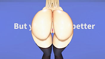 Kancolle ship bismarck motivates herself by doing naughty exercise