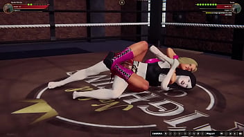 Bambi vs yuna nf3d female mma combat ring