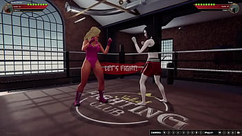 Bambi vs yuna nf3d female mma combat ring
