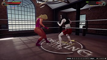 Bambi vs yuna nf3d female mma combat ring