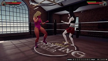 Bambi vs yuna nf3d female mma combat ring