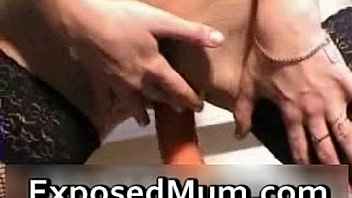 Curious milf tries breeding a sex toy