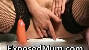 Curious milf tries breeding a sex toy