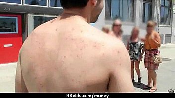 Sexy exhibitionist gfs are paid cash for some public fucking 12