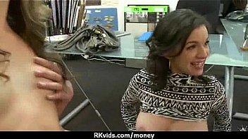 Tight teen fucks a man in front of the camera for cash 12