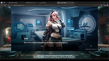 Menina de gatinho fofa