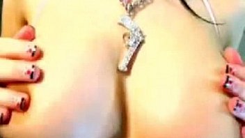 A girl dancing on webcam stiriptits