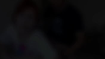 Hot redhead gets fucked in the kitchen by her stepbrother while washing the dishes