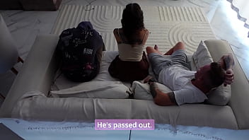 While my husband is resting i can sit on his friend's face