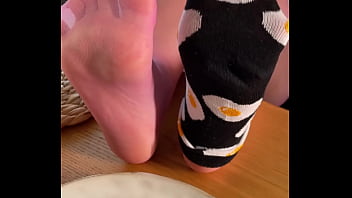 My So Delicious Nylon Soles Next To Your Plate With Fried Eggs thumbnail