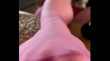 My so delicious nylon soles next to your plate with fried eggs