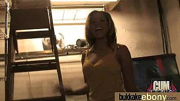 Gorgeous ebony lady sucks white dicks and gangbang fucking 18
