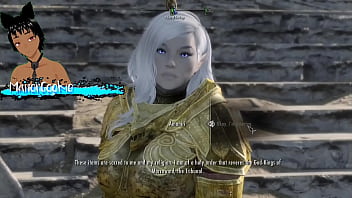 Skyrim b and l mod going on a quest and helping the poor and meeting the courier