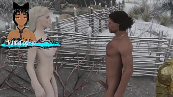 Skyrim b and l mod going on a quest and helping the poor and meeting the courier