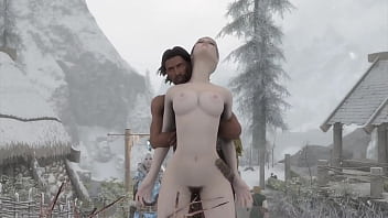 Skyrim b and l mod going on a quest and helping the poor and meeting the courier