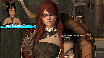 Skyrim b and l mod going on a quest and helping the poor and meeting the courier