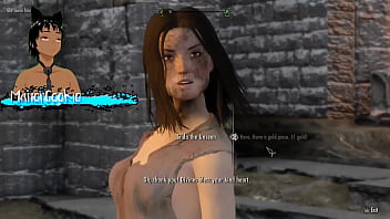 Skyrim b and l mod going on a quest and helping the poor and meeting the courier