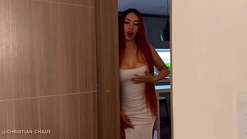 My stepmother leaves a gift for my step father and i end up fucking her