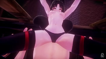 Range kitsume трахнута в неудобной позе Застряла на мосту спасение