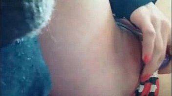 Tiny rubs her tight wet pussy