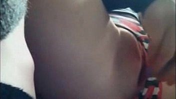 Tiny rubs her tight wet pussy