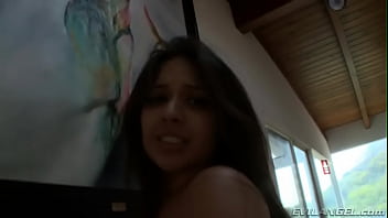 Asian plus sized girlfriend gets spanked on tits and ass