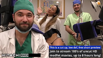 Freshman gets mandatory hitachi orgasm from doctor tampa melany lopez
