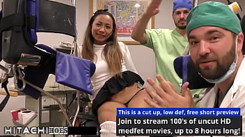 Freshman gets mandatory hitachi orgasm from doctor tampa melany lopez