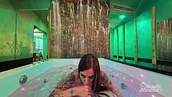 Blowjob in the jacuzzi marika milani gives me a filthy blowjob in a hotel benefit monkey