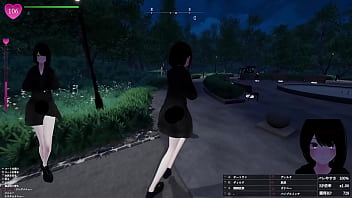 最近snsで話題の３ｍ女子が公園のベンチで聖水噴射！