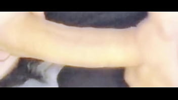 Close up blowjob on uncut dick with a huge cum load in my mouth