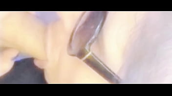 Close up blowjob on uncut dick with a huge cum load in my mouth