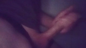 Stroking outside on the balcony