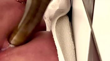 50cm long dildo anal masturbate with sweet orgasm and a lot juice from my pussy