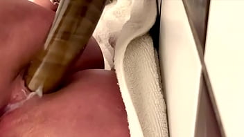 50cm long dildo anal masturbate with sweet orgasm and a lot juice from my pussy