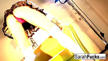 Hot milf rubs her wet pussy