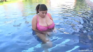 Miss issy big boobs pool