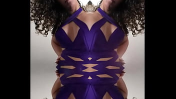 Strange sexy purple dress with awesome black heels i like the dress and jewels was not a fan what do you think