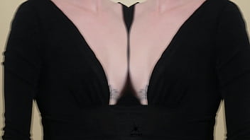 Two piece black outfit deep plunging neck lookshot on kit summers