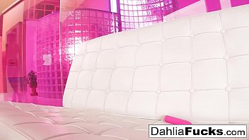 Hot babe masturbates