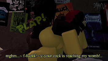 Roblox noob with fat ass gets pounded by my black cock