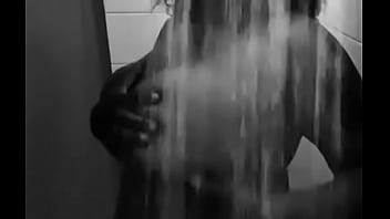 Big boob ebony shower…