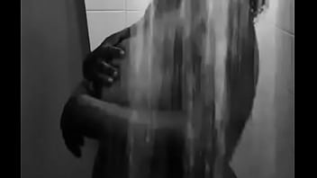 Big boob ebony shower…