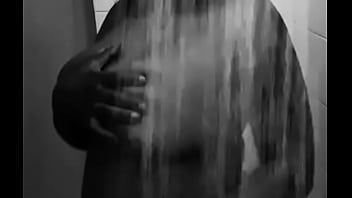 Big boob ebony shower…