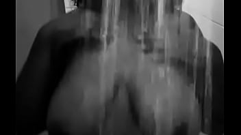 Big boob ebony shower…