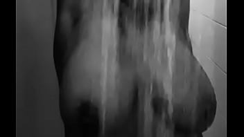 Big boob ebony shower…