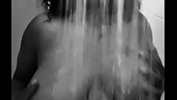 Big boob ebony shower…