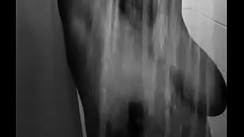 Big boob ebony shower…